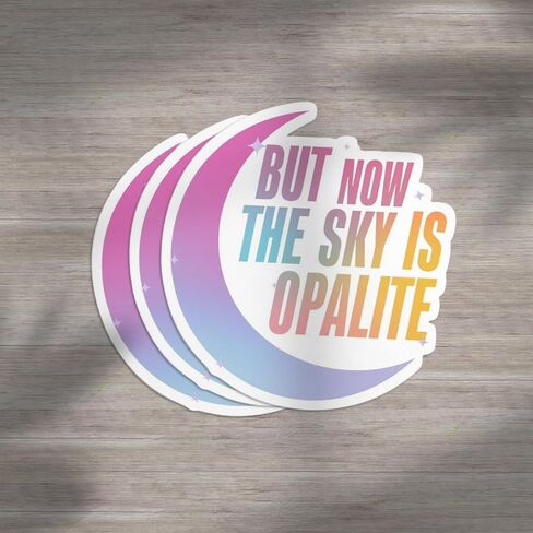 ملصق But Now The Sky is Opalite Taylor - ملصق من الفينيل لزجاجات المياه وأجهزة الكمبيوتر المحمولة والأجهزة اللوحية مقاس 5.5 بوصة (ملصق) in Kuwait