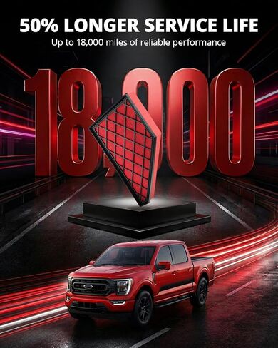 EVIL ENERGY Engine Air Filter, Compatible with Cadillac 2019-2025 XT5/XT6, Chevrolet 2019-2025 Blazer/Traverse, Buick 2018-2025 Enclave, GMC 2017-2025 Acadia, Replace CA12166 in Kuwait