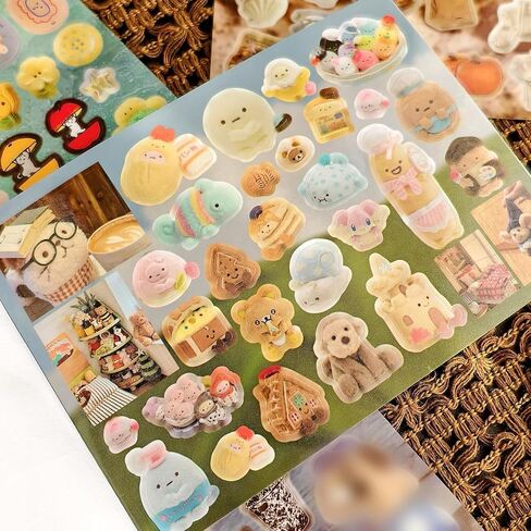 Japanese Kawaii Sticker Book, 30 Sheets, 800 Pieces, INS Style Cute Cartoon Animals, Waterproof for Journaling, Scrapbooking, Planners (Pink) in Saudi Arabia