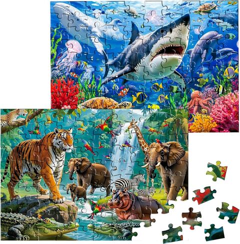 Sitodier Nativity Scene Puzzles for Kids Age 3-5 and 4-6, 48pcs Nativity Large Floor Jigsaw Puzzle Educational Toys Easter Birthday Gift for Toddlers Boys Girls Ages 3 4 5 6 Years Old in Kuwait