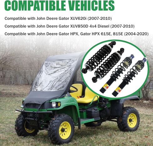 AM137957 AM137958 4PCS Front and Rear Shock Absorbers Compatible with John Deere Gator 4X2 HPX, 4X4 HPX, 4X4 Trail HPX, HPX615E, HPX815E, XUV620i XUV850D in Saudi Arabia