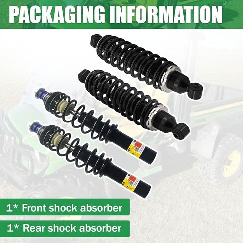 AM137957 AM137958 4PCS Front and Rear Shock Absorbers Compatible with John Deere Gator 4X2 HPX, 4X4 HPX, 4X4 Trail HPX, HPX615E, HPX815E, XUV620i XUV850D in Saudi Arabia