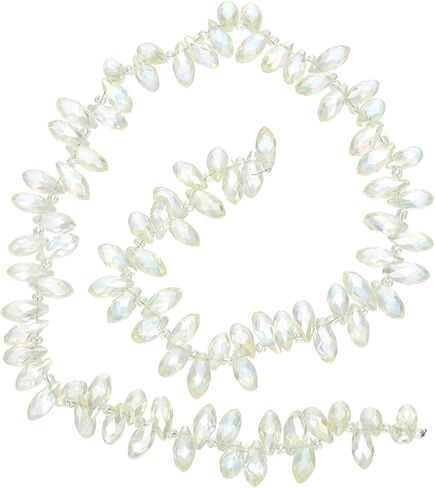 patikil 5 فروع 450-475pcs دمعة كريستال الخرز، 12x6mm الأوجه دمعة بريوليت الخرز الزجاجي الأفقي حبة فضفاضة لصنع المجوهرات سوار، العشب الأخضر in Kuwait