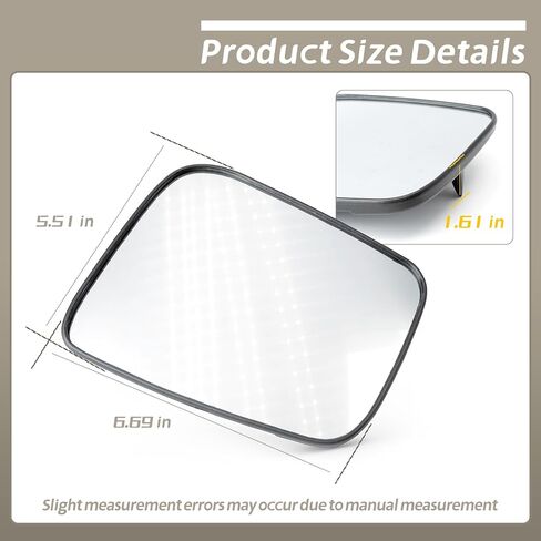 Driver Side Mirror Replacement for Nissan Rogue 2008 2009 2010 2011 2012 2013 2014 2015 for Nissan Rogue Select 2014 2015, Left Side Mirrors Glass w/Backing Plate Heated w/o Auto Dimming in Saudi Arabia