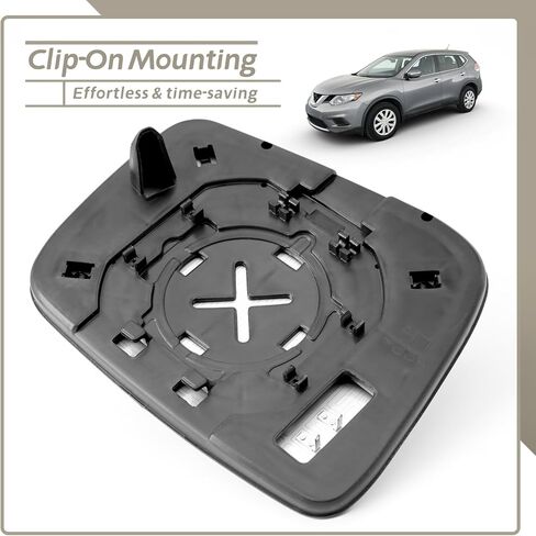 Driver Side Mirror Replacement for Nissan Rogue 2008 2009 2010 2011 2012 2013 2014 2015 for Nissan Rogue Select 2014 2015, Left Side Mirrors Glass w/Backing Plate Heated w/o Auto Dimming in Saudi Arabia