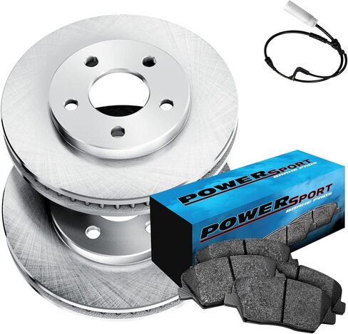 طقم فرامل أمامية باور سبورت لسيارة BMW 530i 2001-2003؛ 2000-2003 بي ام دبليو 540i| دوارات الفرامل الفارغة| طقم دواسات ووسادات الفرامل السيراميكية in Kuwait