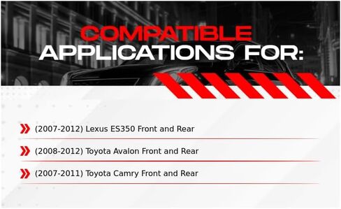 مجموعة الفرامل الأمامية والخلفية R1 Concepts تناسب 2007-2012 Lexus ES350؛ 2008-2012 تويوتا أفالون؛ تويوتا كامري 2007-2011| وسادات سيراميك، دوارات فارغة| الأجهزة| 12.2 بوصة في الأمام و11.8 بوصة في الخلف in Kuwait