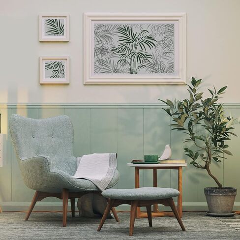 BENECREAT استنسل رسم نباتات استوائية مقاس 12x12، استنسل رسم بلاستيكي قابل لإعادة الاستخدام بنمط أوراق الشجر، قوالب مربعة DIY للرسم على قماش القصاصات والأرضيات الخشبية والأثاث in Kuwait