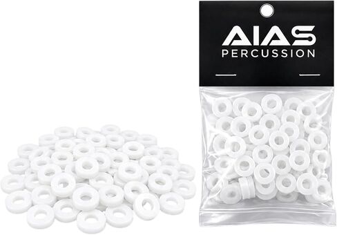 AIAS Nylon Tension Rod Washers (White, 100 Pack) in Saudi Arabia