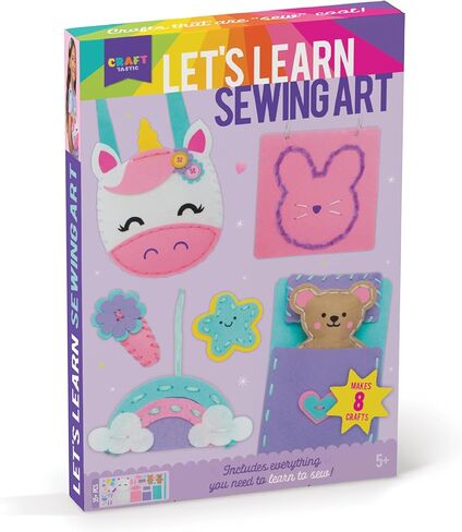 Let's Learn to Sew - Mini Sewing Kit for Beginners - Arts and Crafts, Art Supplies - Includes Sewing Supplies - Easy-to-Follow Instructions, Arts & Crafts, Ages 5+ in Saudi Arabia