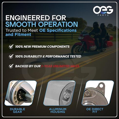 OEG Parts New Starter Compatible with SYM GTS, Joy-MAX 300, Voyager 06-08 2006 2007 2008 31200H9A000 8900201 801068 37042N 37042 31200-HBA-000 31200HBA000 31200-H9A-000 in Kuwait