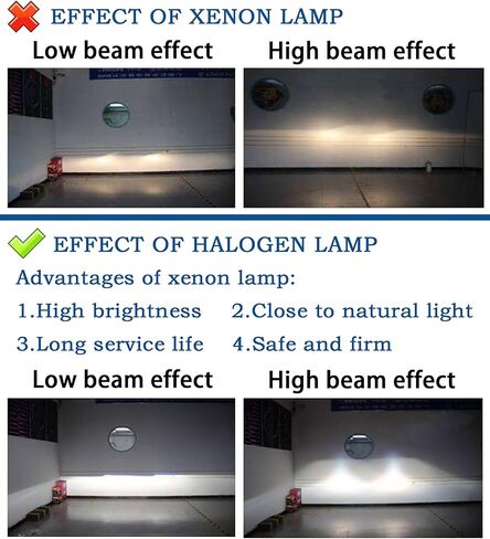 A Pair of H4002 12V Super Vision Crystal Headlight, Halogen Sealed Beam Headlight, (5" ROUND, 127MM) (110/130W), Replaces# H4000, H4002 in Saudi Arabia