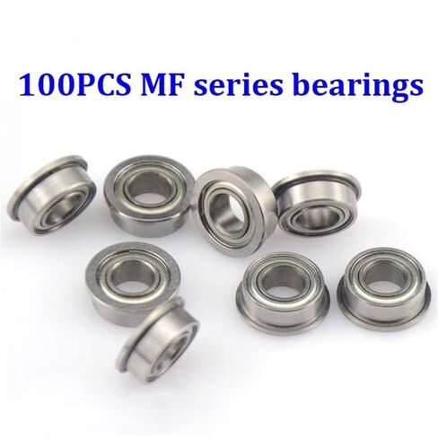 100PCS ABEC 1 MF52 MF63 MF85 MF104ZZ MF105ZZ MF106ZZ MF115ZZ MF126ZZ Flange Bearing Wall Metal Shielded Flanged Bearings Industrial Bearings Gears(MF137ZZ 7X13X4) in Kuwait