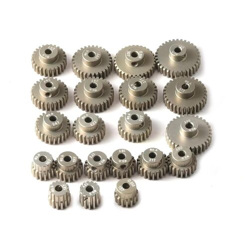 13/14/17/18/19/20/22/23/24/28/30/33T Aluminum Alloy Metal Pinion Gear 1/4/5Pcs(5PCS 29T-33T) in Saudi Arabia