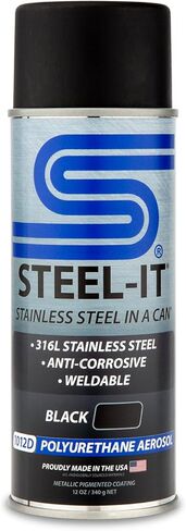 Steel-It 1012B Polyurethane, Industrial Paint Coatings, Weldable, Easy to Apply - Black (1 Pack) in Saudi Arabia