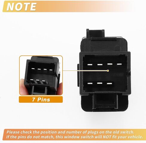 X AUTOHAUX Front Right Passenger Side Power Window Switch Window Control Switch No.25828894 for Chevrolet Impala 2009-2013 Black in Kuwait
