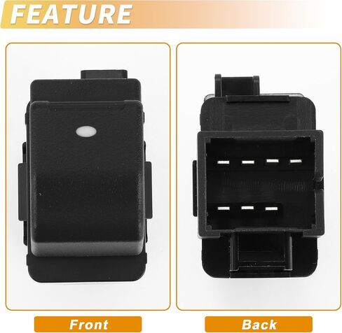 X AUTOHAUX Front Right Passenger Side Power Window Switch Window Control Switch No.25828894 for Chevrolet Impala 2009-2013 Black in Kuwait