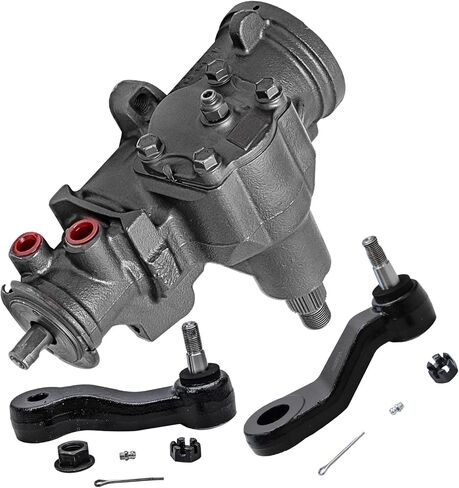 Detroit Axle - 3pc Gear Box Kit for Chevrolet GMC Silverado Sierra 2500HD 2500 3500 3500HD, Avalanche Suburban Yukon XL 2500, Hummer H2, Power Steering Gear Box, Front Steering Pitman Arm, Idler Arm in Kuwait