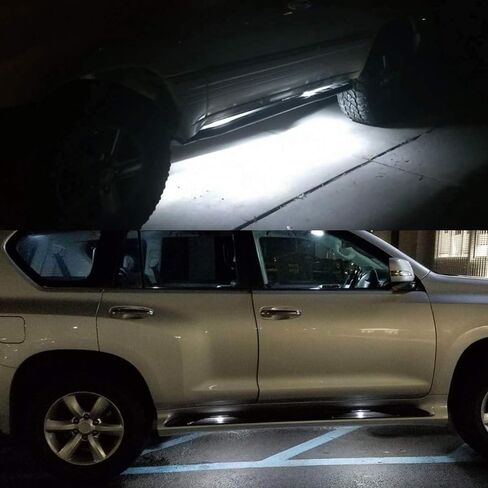 مجموعة إضاءة LED كاملة أسفل السيارة لـ 2003+ Lex'us GX GX470 GX460 LX 470 LX 570 فائقة السطوع 6000K زينون أبيض LED لمبات جانبية مساعدة in Kuwait