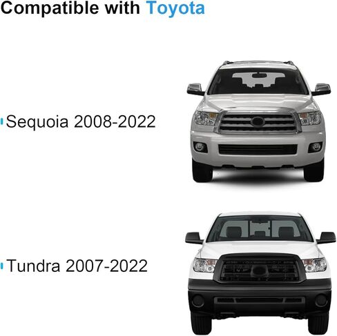 Mirror Caps Covers for Toyota Tundra Sequoia 2007 2008 2009 2010 2011 2012 2013 2014 2015 2016 2017 2018 2019 2020 2021 2022 07 08 09 10 11 12 13 14 15 16 17 18 19 20 21 22 87945-0C020 87915-0C040 in Saudi Arabia
