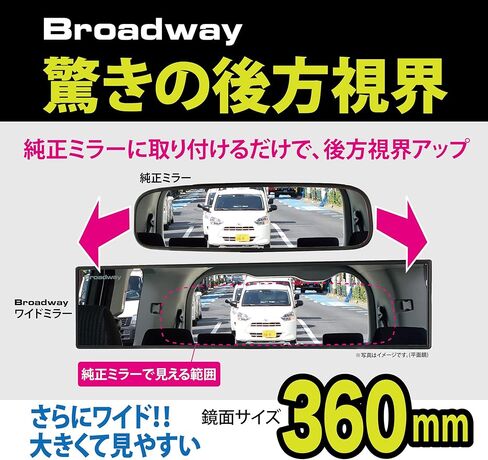 NAPOLEX Broadway BW768 360mm (14.17") Flat Chrome Plating Mirror | New Model of 2022 in Saudi Arabia