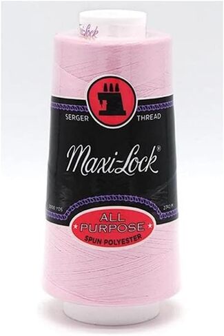 American & Efird All Purpose Spun Polyester Maxi-Lock Thread - 100% Polyester - 3,000 Yards - Pink - Choose Your Quantity (1) in Saudi Arabia