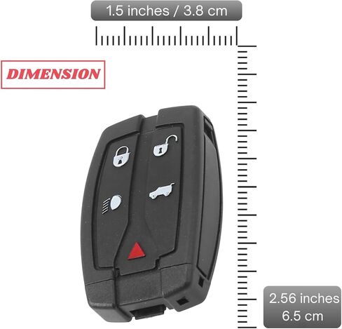 Replacement Keyless Entry Remote Car Key Fob 315MHz FCC ID NT8TX9 5-Button Smart Key Compatible with for Land Rover LR2 2008 2009 2010 2011 2012 OE Number 6H52-15K601 6H5215K601 in Kuwait