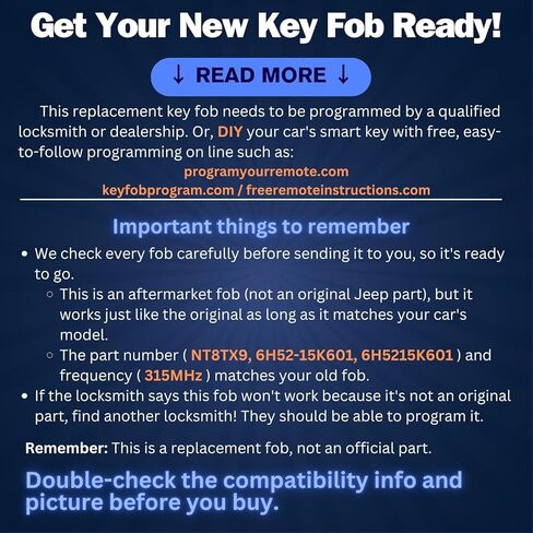 Replacement Keyless Entry Remote Car Key Fob 315MHz FCC ID NT8TX9 5-Button Smart Key Compatible with for Land Rover LR2 2008 2009 2010 2011 2012 OE Number 6H52-15K601 6H5215K601 in Kuwait