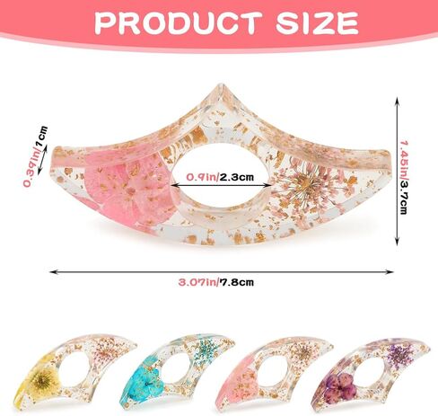 4Pcs Thumb Book Page Holder, Resin Book Finger Page Holder, Finger Ring Opener Bookmark for Easy Readin, Boo-k Accessories for Teachers Students Reading Lovers(Color:4 Color) in Saudi Arabia