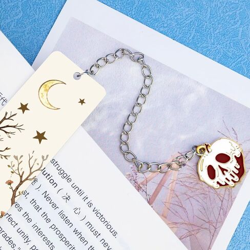 Horror Bookmark Gothic Bookmark Skeleton Tarot Metal Bookmarks Gifts for Book Lovers Books Marks for Reading Women Books Markers for Reading Halloween Bookmark Gifts for Men Teens Girls in Saudi Arabia