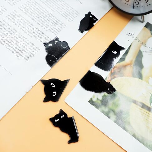 6 Pcs Magnetic Bookmarks Cute Cat Bookmark Clips Set Magnetic Book Page Clips for Women Teachers Book Lovers in Kuwait