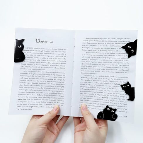 6 Pcs Magnetic Bookmarks Cute Cat Bookmark Clips Set Magnetic Book Page Clips for Women Teachers Book Lovers in Kuwait
