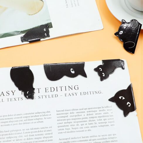 6 Pcs Magnetic Bookmarks Cute Cat Bookmark Clips Set Magnetic Book Page Clips for Women Teachers Book Lovers in Kuwait