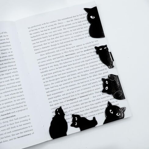 6 Pcs Magnetic Bookmarks Cute Cat Bookmark Clips Set Magnetic Book Page Clips for Women Teachers Book Lovers in Kuwait