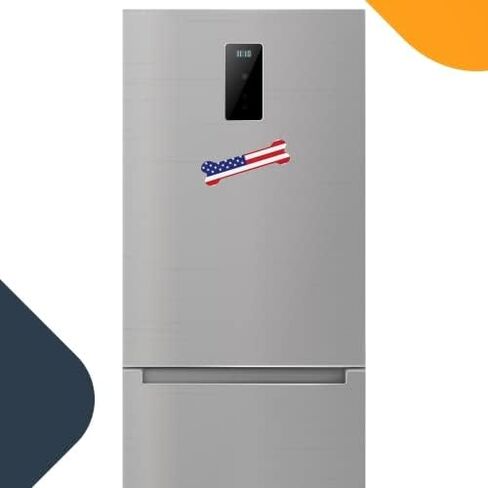 ملصق مغناطيسي على شكل عظمة الكلب بعلم أمريكي وطني من Magnet Me Up، مقاس 2 × 7 بوصة، مغناطيس سيارات عالي التحمل لسيارة شاحنة الدفع الرباعي in Kuwait