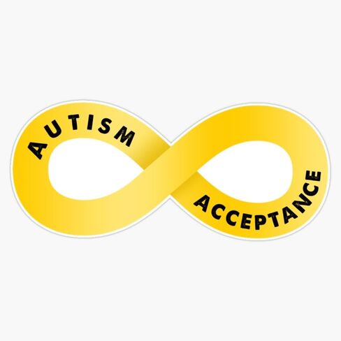 Gold Infinity Symbol for Autism Heavy Duty Car Magnet Vehicle Bumper Sign Removable 5" in Kuwait