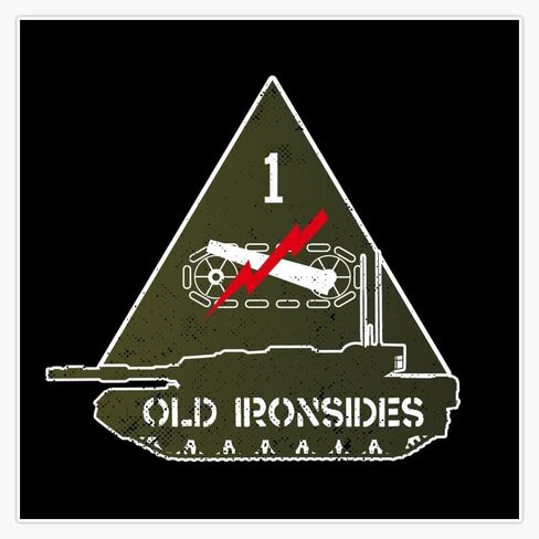 1st Armored Division/Old Ironsides Magnet Reusable Flexible Magnetic Sticker 5" in Kuwait