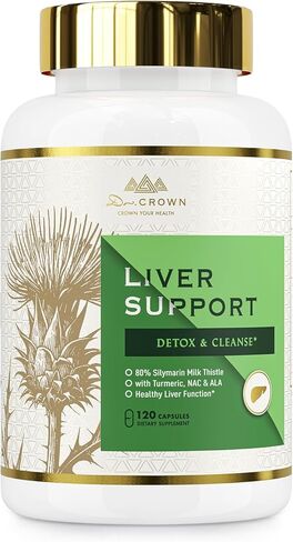 Liver Cleanse Detox & Repair - Milk Thistle Supplement, with Silymarin, N-Acetyl Cysteine(NAC), Artichoke, Turmeric & Dandelion for Liver Detox, Cleanse, Gluten Free, Non-GMO - 120 Capsules in Saudi Arabia