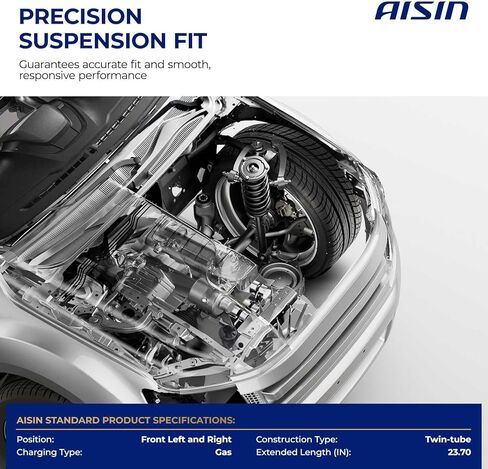 AISIN AFTERMARKET SAKMB-01332 مجموعة من 2 دعامة تعليق أمامية ومجموعة زنبركية ملفوفة - متوافقة مع Mercedes-Benz C300 2015-2020، C63 AMG S 2015-2017 - RWD in Kuwait