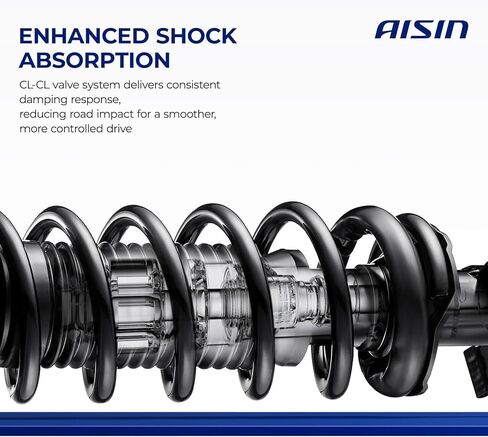 AISIN AFTERMARKET SAKMB-01332 مجموعة من 2 دعامة تعليق أمامية ومجموعة زنبركية ملفوفة - متوافقة مع Mercedes-Benz C300 2015-2020، C63 AMG S 2015-2017 - RWD in Kuwait