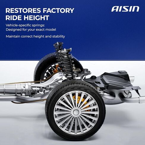 AISIN AFTERMARKET SAKMB-01332 مجموعة من 2 دعامة تعليق أمامية ومجموعة زنبركية ملفوفة - متوافقة مع Mercedes-Benz C300 2015-2020، C63 AMG S 2015-2017 - RWD in Kuwait