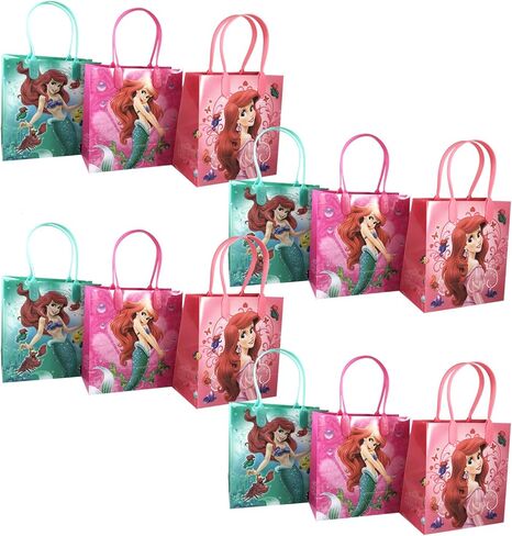 12pc Disney Little Mermaid Ariel Goodie Party Favor Gift Birthday Loot Bags. in Kuwait