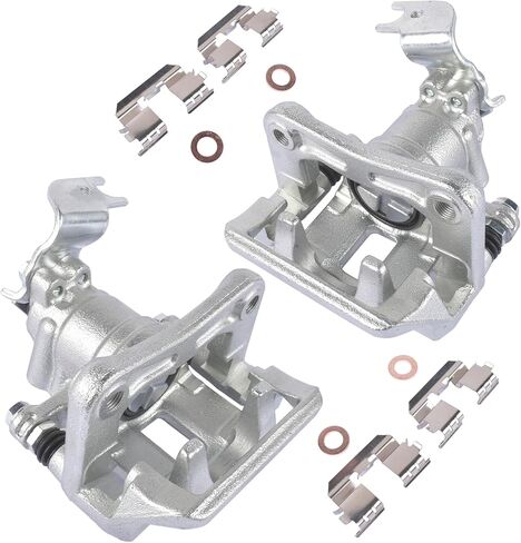 19B3358 + 19B3359 Pair Rear Disc Brake Caliper Assembly Compatible with 2008-2012 H'-onda Accord 2009-2014 A'cura TSX, Replace# FRC12163 FRC12164 Driver and Passenger Side in Saudi Arabia