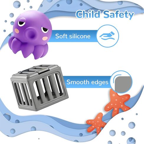 Underwater Dive Rescue, Pool Diving Toys with Storage Fish Box, Colorful Animal Pool Sinkies Swimming Training Game, Summer Pool Beach Party (3pc) in Saudi Arabia