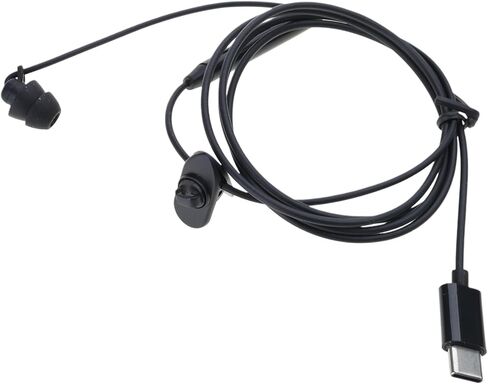 Single Earbud, USB Type C Earbphone Single-Side Earphone USB C Earbud, Singles-Earbuds with Microphones Spring Coils Reinforced Cord in Saudi Arabia