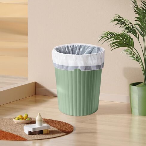 2-Pack Hand Versatile 2 Gallon Plastic Trash Can - The Compact Bin for Bathroom, Kitchen, or Home Office - Green in Saudi Arabia