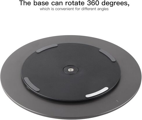 360 Degrees Rotating Computer Monitor Base Convenient Deep Gray Matte Aluminum Alloy Stand for Monitors, Tablets in Saudi Arabia