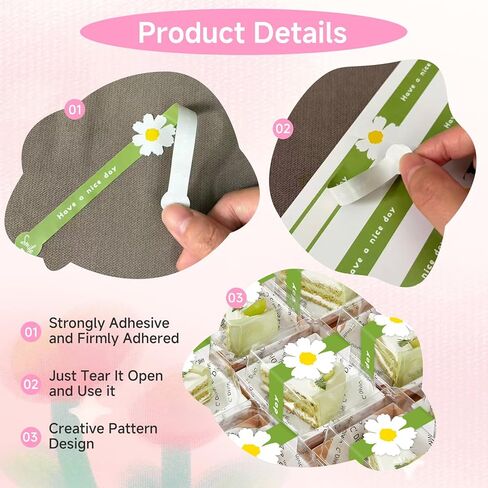 250 Pcs 5 Assorted Styles Seal Stickers, Tamper Proof Closure Labels for Food Baked Goods, Security Adhesive Tags Stickers for Food Packaging Handmade Bakery Small Business in Saudi Arabia