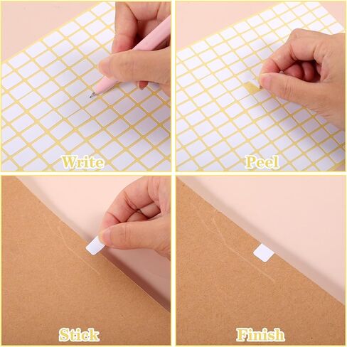 5880PCS Small White Label Stickers 0.5"X 0.3" Small Blank Labels Stickers Removable Price Sticker to Write on Sticky Name Tags for Jars Boxes File Folders Envelopes School Office Kitchen(13x9mm) in Kuwait