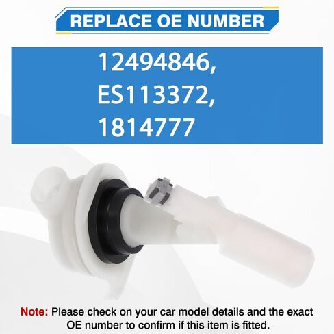 Washer Fluid Level Sensor, Replace 12494846, ES113372, 1814777, Compatible with Cadillac Escalade 2002-2003, GMC Sierra 1500 2000-2003, 2 Pins, 1 pc in Kuwait